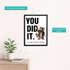Poster Wandbild Spruch - You did it Geschafft - Geschenkidee Abschluss Prüfung Meilenstein Moonworks®preview