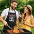 Premium Grill-Schürze für Männer Opa's/Papa's Grillservice König der Grilllzange Geschenk Vater Großvater Vatertag Moonworks®preview