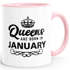 Queens are born in {style_variation_string} Geburtstags Spruch Kaffee-Tasse MoonWorks®preview