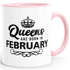 Queens are born in {style_variation_string} Geburtstags Spruch Kaffee-Tasse MoonWorks®preview