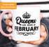Queens are born in {style_variation_string} Geburtstags Spruch Kaffee-Tasse MoonWorks®preview