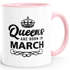Queens are born in {style_variation_string} Geburtstags Spruch Kaffee-Tasse MoonWorks®preview