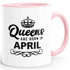 Queens are born in {style_variation_string} Geburtstags Spruch Kaffee-Tasse MoonWorks®preview