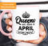 Queens are born in {style_variation_string} Geburtstags Spruch Kaffee-Tasse MoonWorks®preview