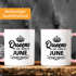 Queens are born in {style_variation_string} Geburtstags Spruch Kaffee-Tasse MoonWorks®preview