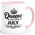 Queens are born in {style_variation_string} Geburtstags Spruch Kaffee-Tasse MoonWorks®preview