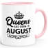 Queens are born in {style_variation_string} Geburtstags Spruch Kaffee-Tasse MoonWorks®preview