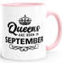 Queens are born in {style_variation_string} Geburtstags Spruch Kaffee-Tasse MoonWorks®preview