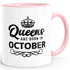 Queens are born in {style_variation_string} Geburtstags Spruch Kaffee-Tasse MoonWorks®preview
