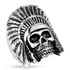 Ring Herren Totenkopf Indiander Biker Skull Gothic Punk Massiv Rocker Edelstahlpreview
