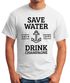 Save water drink Champagne Herren T-Shirt Fun-Shirt Moonworks®preview
