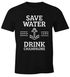 Save water drink Champagne Herren T-Shirt Fun-Shirt Moonworks®preview