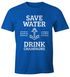 Save water drink Champagne Herren T-Shirt Fun-Shirt Moonworks®preview