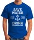 Save water drink Champagne Herren T-Shirt Fun-Shirt Moonworks®preview