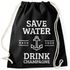 Save water drink Champagne Turnbeutel Moonworks®preview