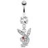 sexy Bauchnabelpiercing Original Playboy® Bunny Piercing Hase Anhänger Zirkoniapreview