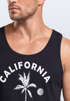 Sommer Tank-Top Herren Retro Design Palme Meer Sonne Muskelshirt Muscle Shirt Neverless®preview