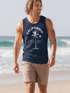 Sommer Tank-Top Herren Retro Design Palme Meer Sonne Muskelshirt Muscle Shirt Neverless®preview