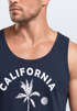 Sommer Tank-Top Herren Retro Design Palme Meer Sonne Muskelshirt Muscle Shirt Neverless®preview