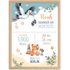 SpecialMe® Baby Poster mit Geburtsdaten personalisierbar Storch Teddy Kunstdruck Geschenk Geburt preview