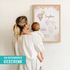SpecialMe® Baby Poster mit Geburtsdaten personalisieren Schäfchen Ballon Wandbild Babyzimmer Geschenk Geburtpreview