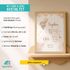 SpecialMe® Baby Poster mit Geburtsdaten personalisieren Schäfchen Ballon Wandbild Babyzimmer Geschenk Geburtpreview