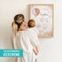 SpecialMe® Baby Poster mit Geburtsdaten personalisieren Schäfchen Ballon Wandbild Babyzimmer Geschenk Geburtpreview