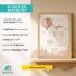 SpecialMe® Baby Poster mit Geburtsdaten personalisieren Schäfchen Ballon Wandbild Babyzimmer Geschenk Geburtpreview