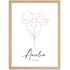 SpecialMe® Baby Poster mit Geburtsdaten personalisiert - Geburtsposter mit Name & Datum – Wandbild zur Geburt – Geschenk zur Geburt & Babyzimmer-Deko – Motiv Blumepreview