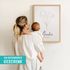 SpecialMe® Baby Poster mit Geburtsdaten personalisiert - Geburtsposter mit Name & Datum – Wandbild zur Geburt – Geschenk zur Geburt & Babyzimmer-Deko – Motiv Blumepreview