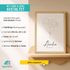 SpecialMe® Baby Poster mit Geburtsdaten personalisiert - Geburtsposter mit Name & Datum – Wandbild zur Geburt – Geschenk zur Geburt & Babyzimmer-Deko – Motiv Blumepreview