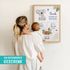 SpecialMe® Baby Poster mit Geburtsdaten und Tieren Koala Bär Fuchs Rehkitz Geschenk zur Geburt Taufe Deko Babyimmerpreview