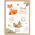 SpecialMe® Baby Poster mit Geburtsdaten und Tieren Koala Bär Fuchs Rehkitz Geschenk zur Geburt Taufe Deko Babyimmerpreview