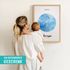 SpecialMe® Baby Poster mit Sternzeichen Illustration personalisierbar mit Geburtsdaten Wunschname Tierkreiszeichen Symbole preview