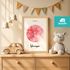 SpecialMe® Baby Poster mit Sternzeichen Illustration personalisierbar mit Geburtsdaten Wunschname Tierkreiszeichen Symbole preview