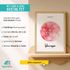 SpecialMe® Baby Poster mit Sternzeichen Illustration personalisierbar mit Geburtsdaten Wunschname Tierkreiszeichen Symbole preview