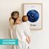 SpecialMe® Baby Poster mit Sternzeichen Illustration personalisierbar mit Geburtsdaten Wunschname Tierkreiszeichen Symbole preview