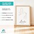 SpecialMe® Baby Poster personalisiert | Geburtsposter mit Storch | Name & Geburtsdatum | Geschenk zur Geburt | Wandbild fürs Babyzimmerpreview
