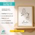 SpecialMe® Baby Poster personalisiert | Geburtsposter mit Storch | Name & Geburtsdatum | Geschenk zur Geburt | Wandbild fürs Babyzimmerpreview