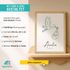 SpecialMe® Baby Poster personalisiert | Geburtsposter mit Storch | Name & Geburtsdatum | Geschenk zur Geburt | Wandbild fürs Babyzimmerpreview