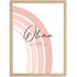 SpecialMe® Baby Poster personalisiert mit Regenbogen – Geburtsposter mit Name, Datum, Gewicht & Größe – Geschenk zur Geburt – Deko fürs Babyzimmerpreview