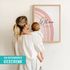 SpecialMe® Baby Poster personalisiert mit Regenbogen – Geburtsposter mit Name, Datum, Gewicht & Größe – Geschenk zur Geburt – Deko fürs Babyzimmerpreview