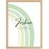 SpecialMe® Baby Poster personalisiert mit Regenbogen – Geburtsposter mit Name, Datum, Gewicht & Größe – Geschenk zur Geburt – Deko fürs Babyzimmerpreview