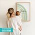 SpecialMe® Baby Poster personalisiert mit Regenbogen – Geburtsposter mit Name, Datum, Gewicht & Größe – Geschenk zur Geburt – Deko fürs Babyzimmerpreview