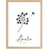 SpecialMe® Baby Poster personalisiert Pusteblume Geburtsposter mit Name & Datum personalisierte Wanddeko fürs Babyzimmer Geschenk zur Geburtpreview
