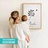 SpecialMe® Baby Poster personalisiert Pusteblume Geburtsposter mit Name & Datum personalisierte Wanddeko fürs Babyzimmer Geschenk zur Geburtpreview