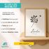 SpecialMe® Baby Poster personalisiert Pusteblume Geburtsposter mit Name & Datum personalisierte Wanddeko fürs Babyzimmer Geschenk zur Geburtpreview