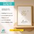 SpecialMe® Baby Poster personalisiert Pusteblume Geburtsposter mit Name & Datum personalisierte Wanddeko fürs Babyzimmer Geschenk zur Geburtpreview