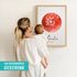 SpecialMe® Baby Poster personalisiert Pusteblume Geburtsposter mit Name & Datum personalisierte Wanddeko fürs Babyzimmer Geschenk zur Geburtpreview