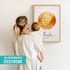 SpecialMe® Baby Poster personalisiert Pusteblume Geburtsposter mit Name & Datum personalisierte Wanddeko fürs Babyzimmer Geschenk zur Geburtpreview